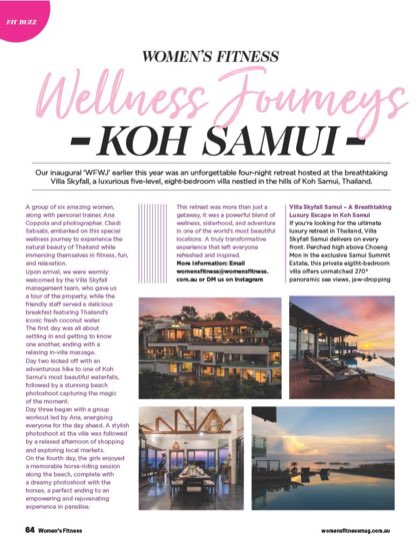 Women&rsquo;s Fitness Wellness Journeys Koh Samui feature, page 64